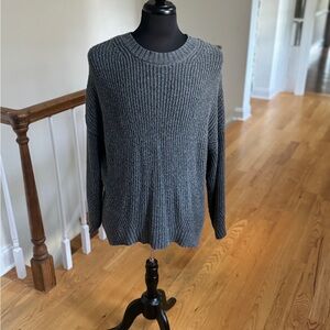 American Eagle Outfitters Charcoal Crew Neck Sweater